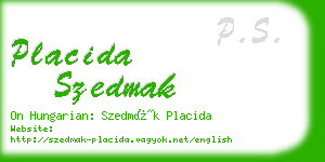 placida szedmak business card
